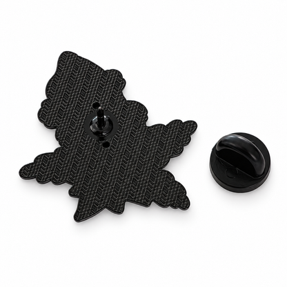 Pin's Grinch Noël noir avec attache papillon, accessoire mode festif épingle de Noël originale