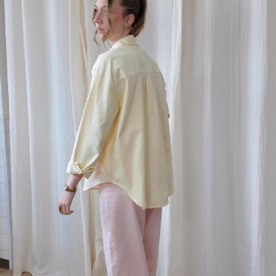 chemise oversize avec coeur brodé
