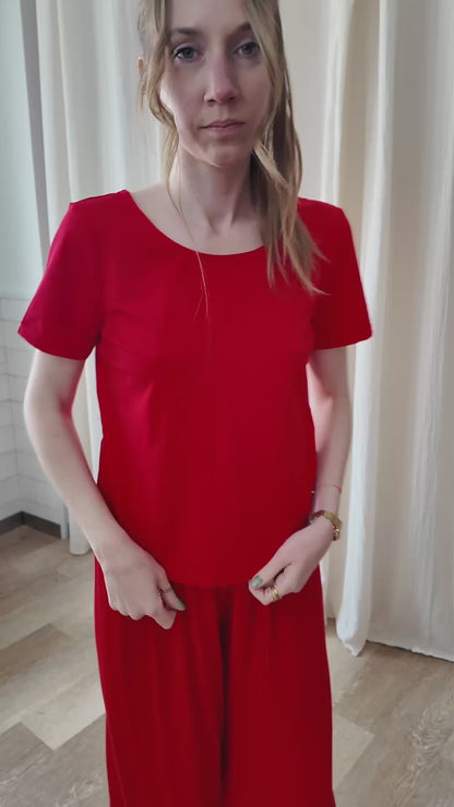 T-shirt Candice - Top dos nu avec détail torsadé