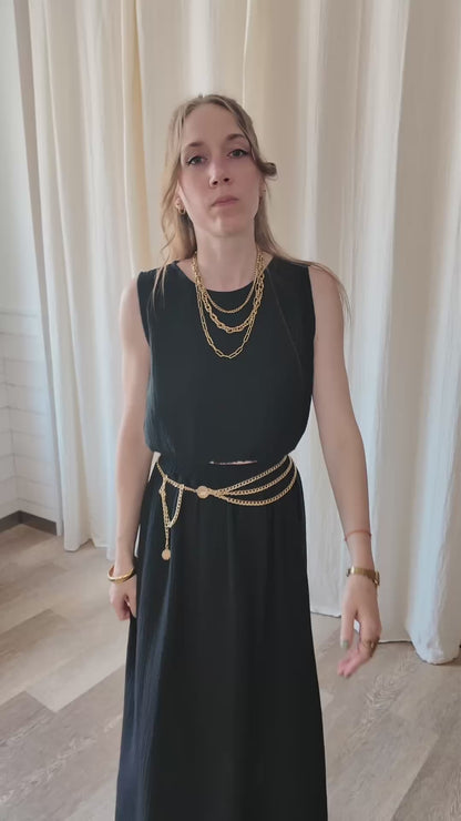 Ensemble Lola - Top et jupe midi en gaze de coton