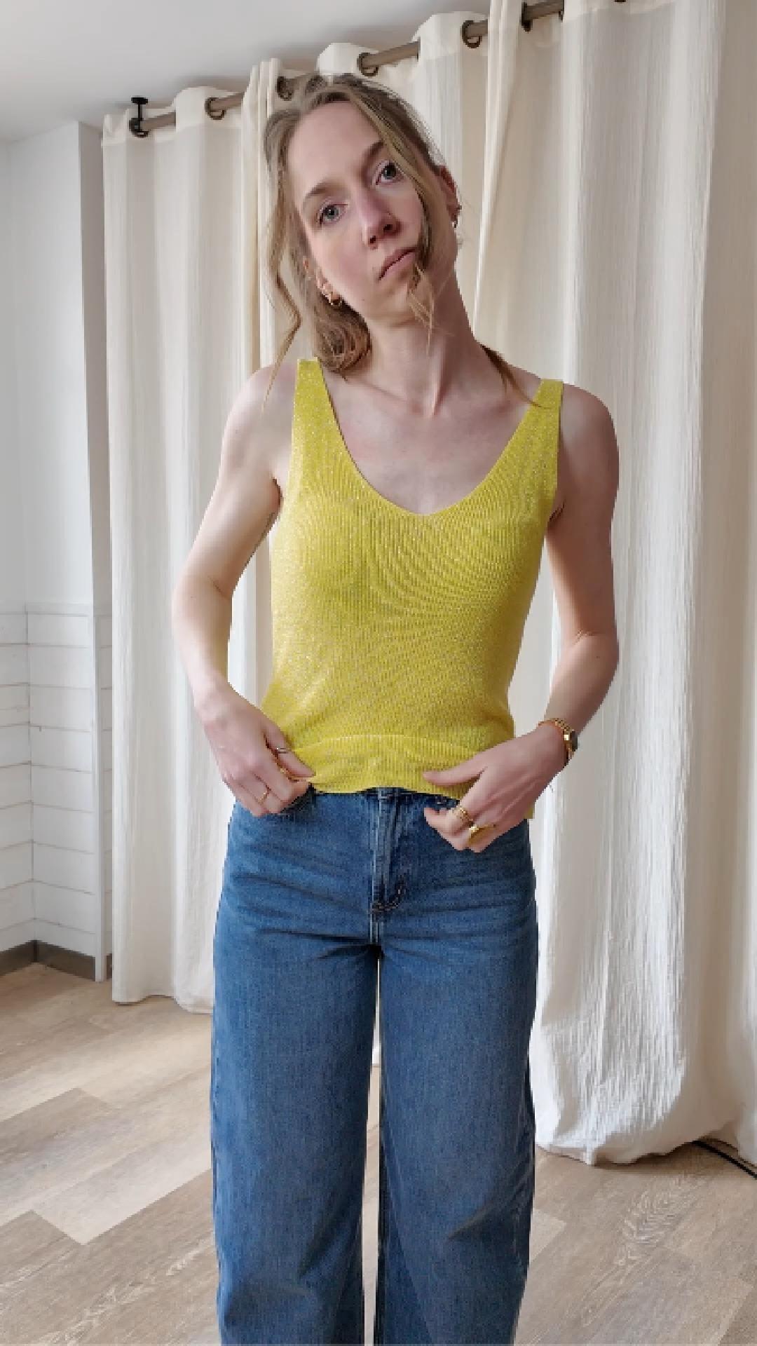 top à paillettes coloré