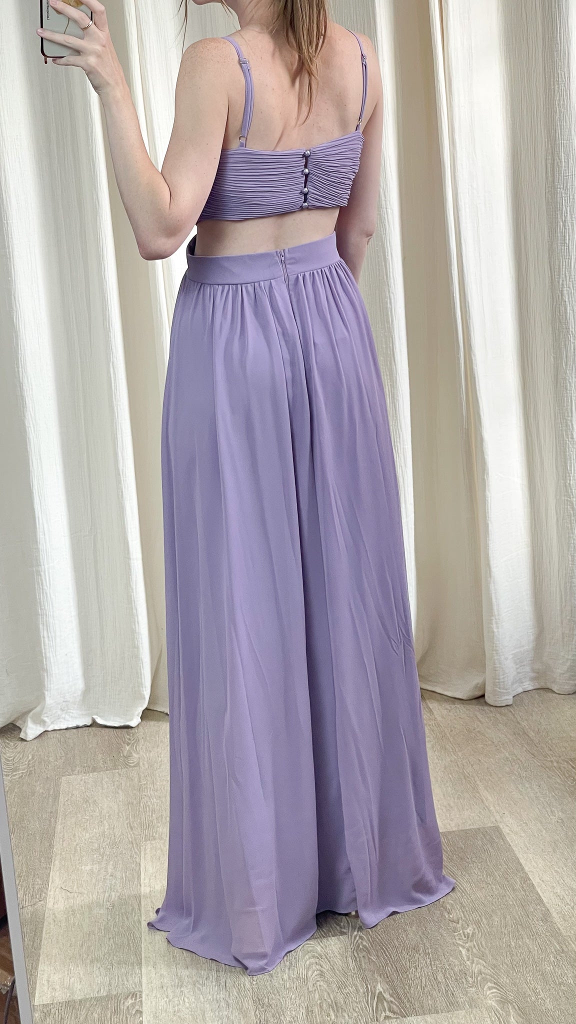 robe longue lavande mariage été